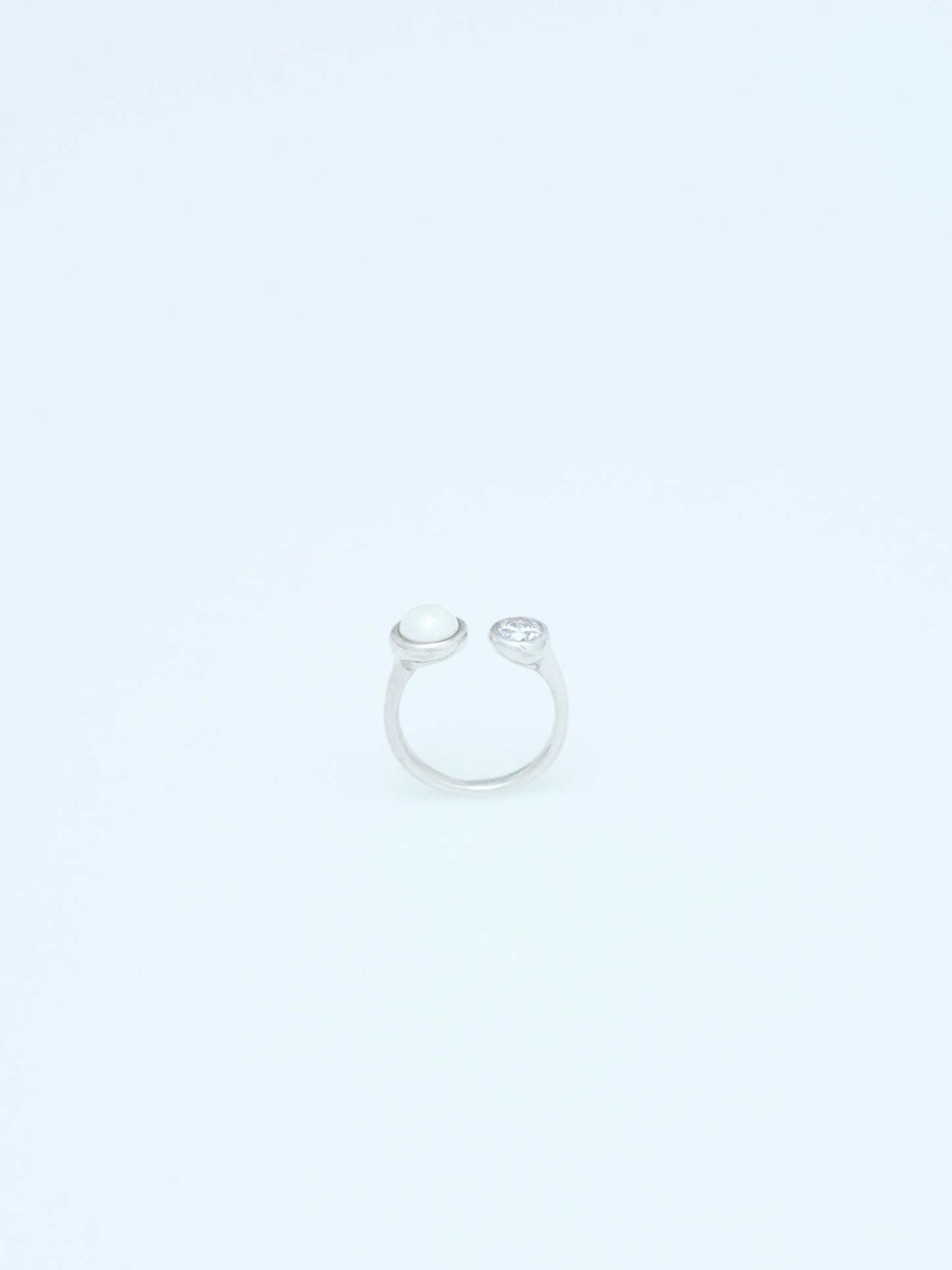 DROP TWIN RING | SILVER