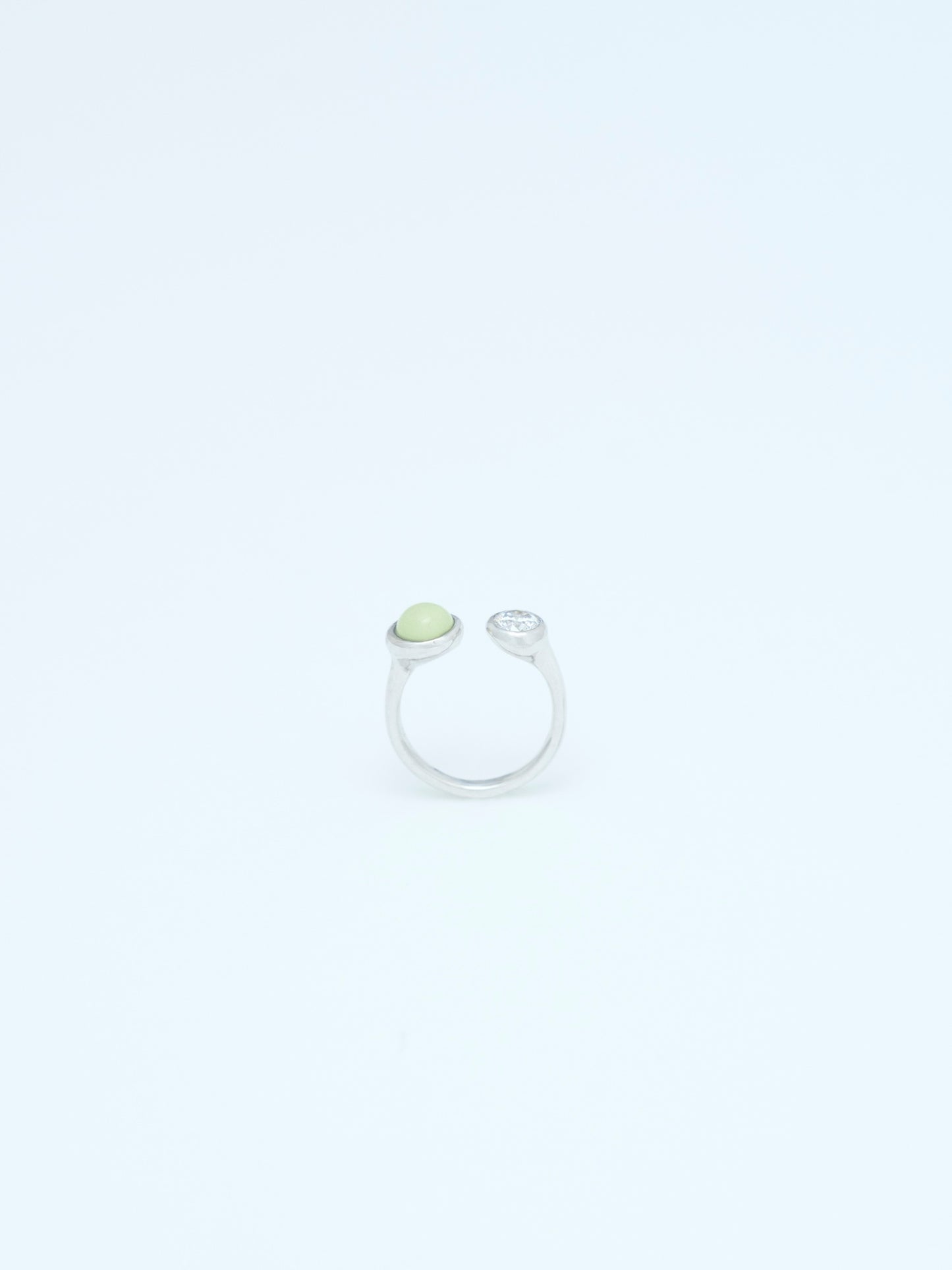 DROP TWIN RING | SILVER
