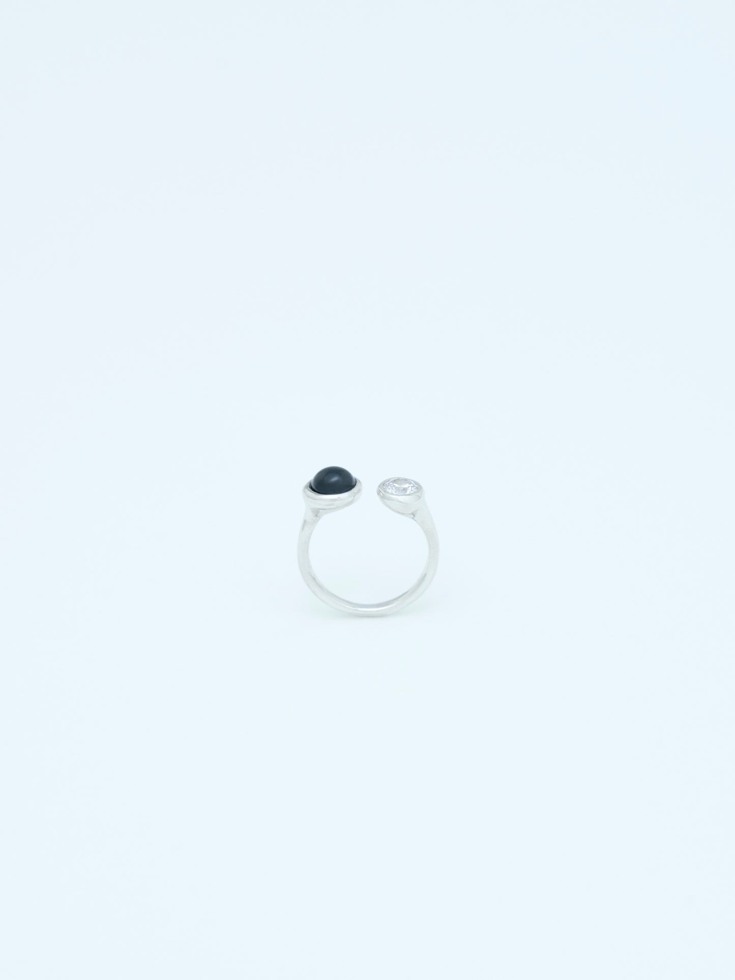 DROP TWIN RING | SILVER
