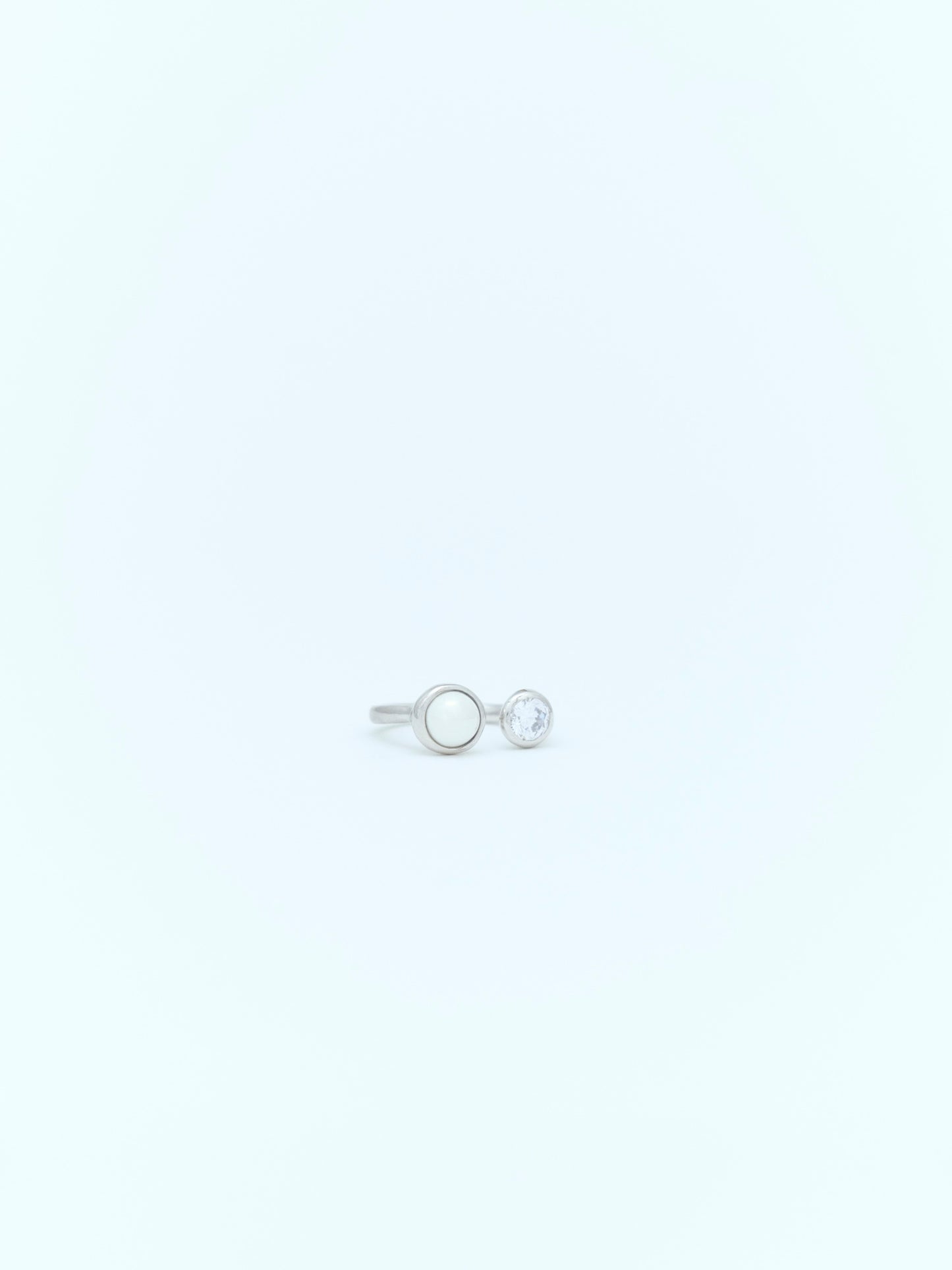 DROP TWIN RING | SILVER
