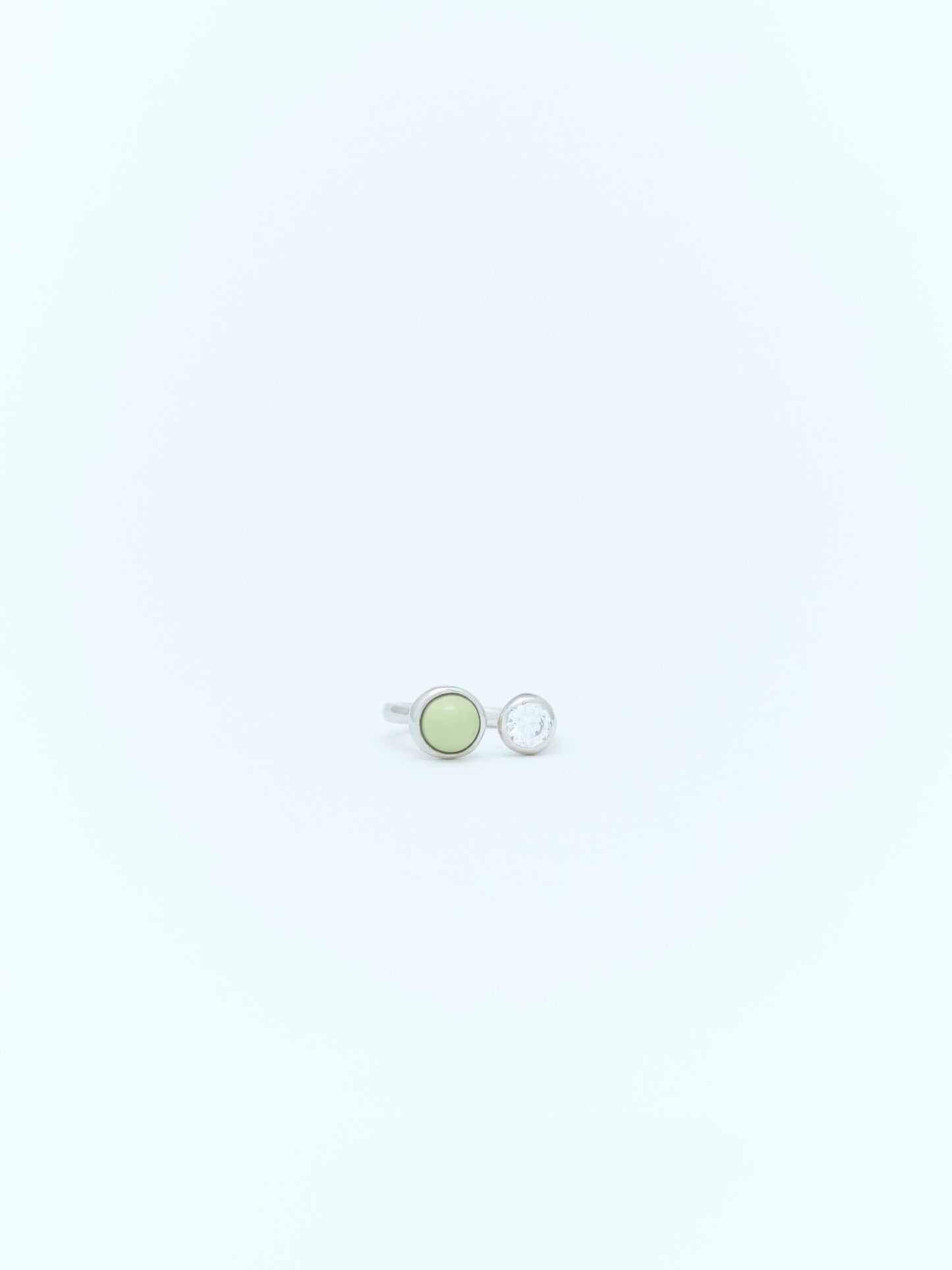 DROP TWIN RING | SILVER