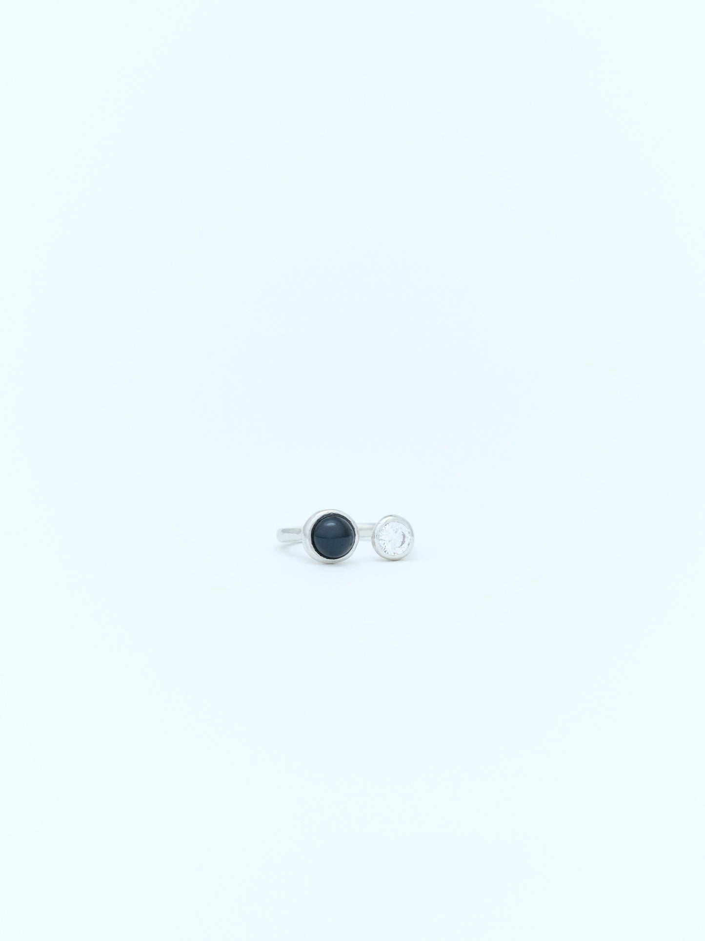 DROP TWIN RING | SILVER