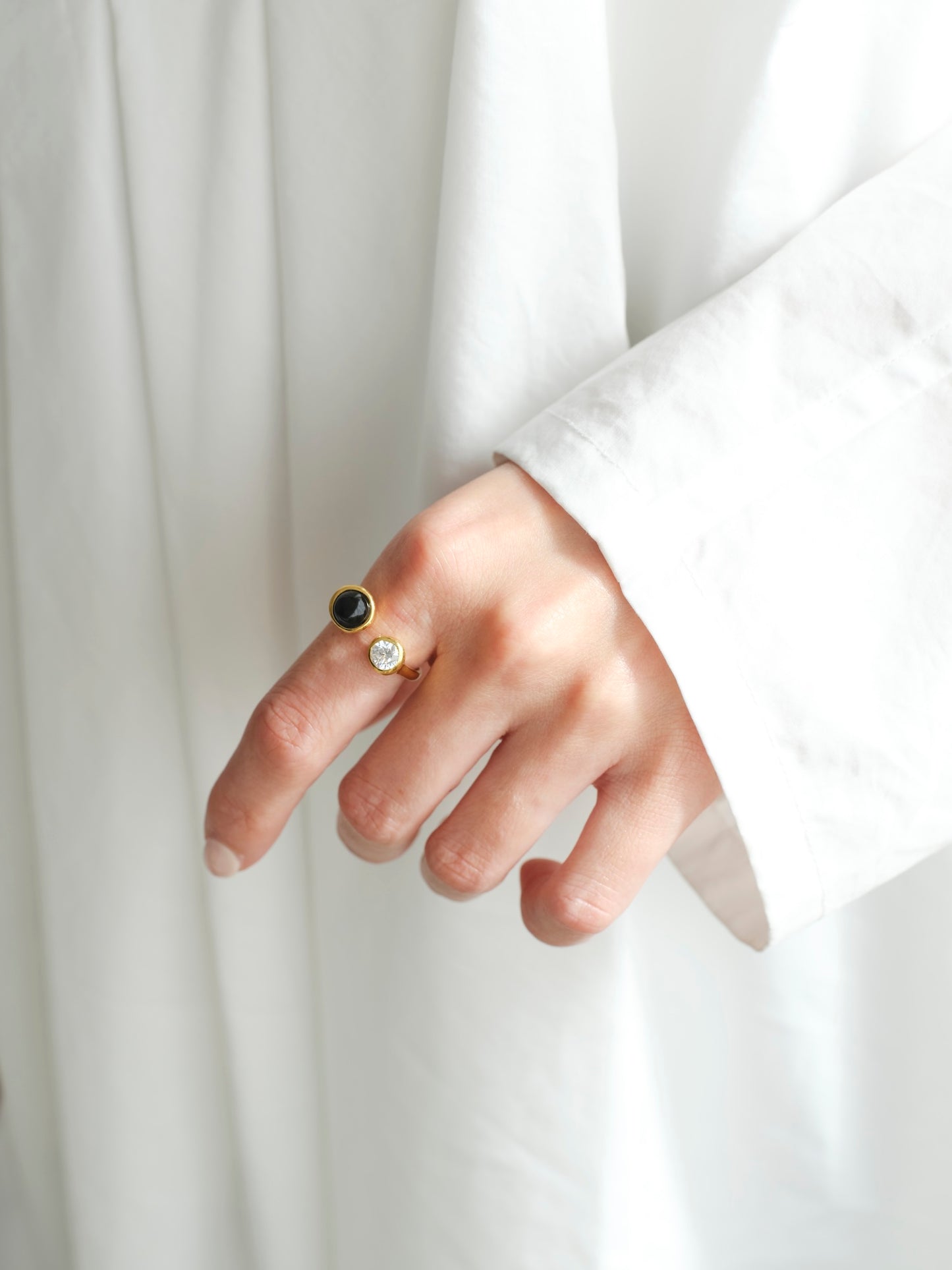 DROP TWIN RING | GOLD
