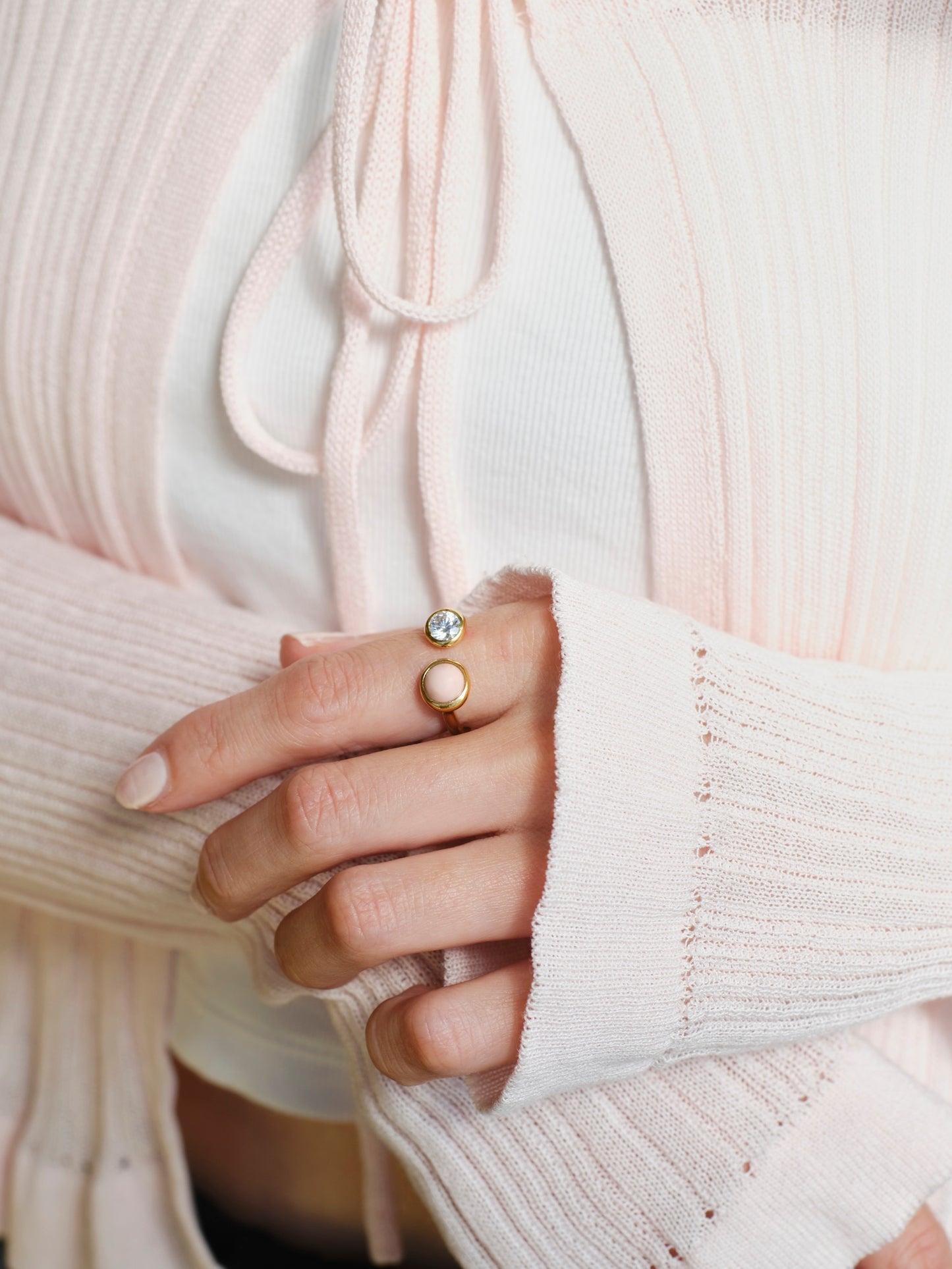 DROP TWIN RING | GOLD