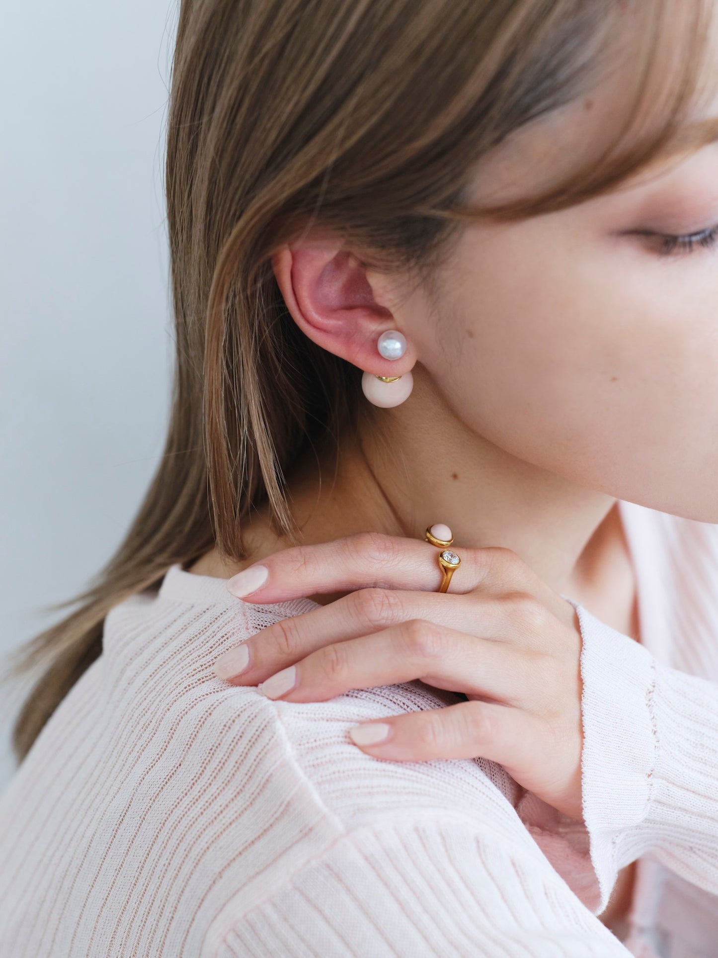 DROP TWIN RING | GOLD