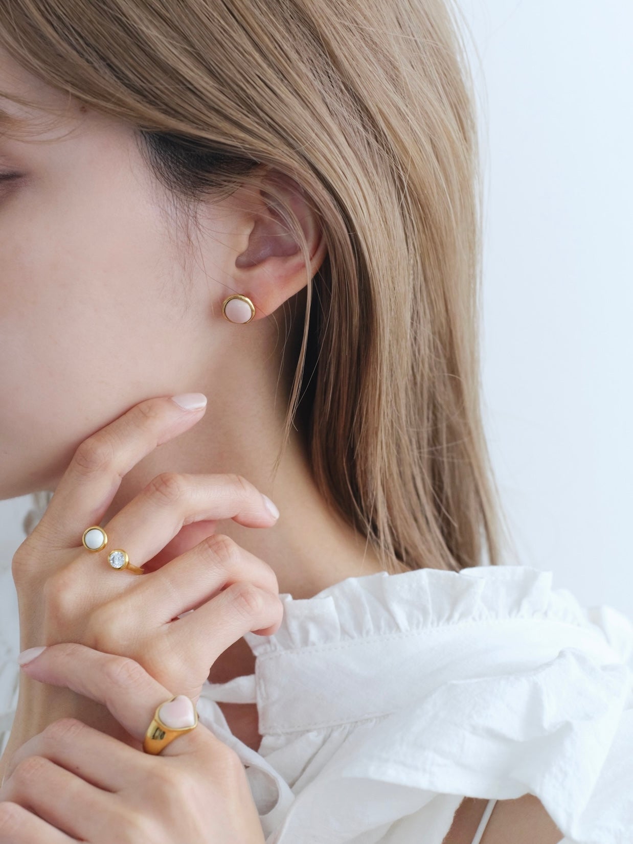 DROP TWIN RING | GOLD