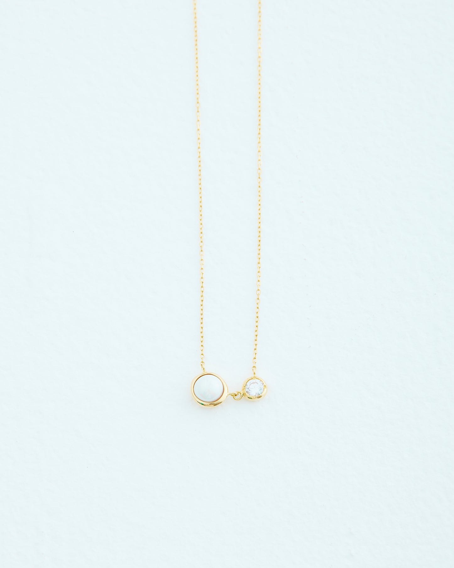 DROP TWIN NECKLACE | GOLD
