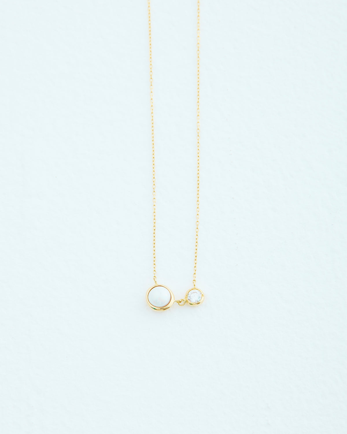 DROP TWIN NECKLACE | GOLD – M.MINE