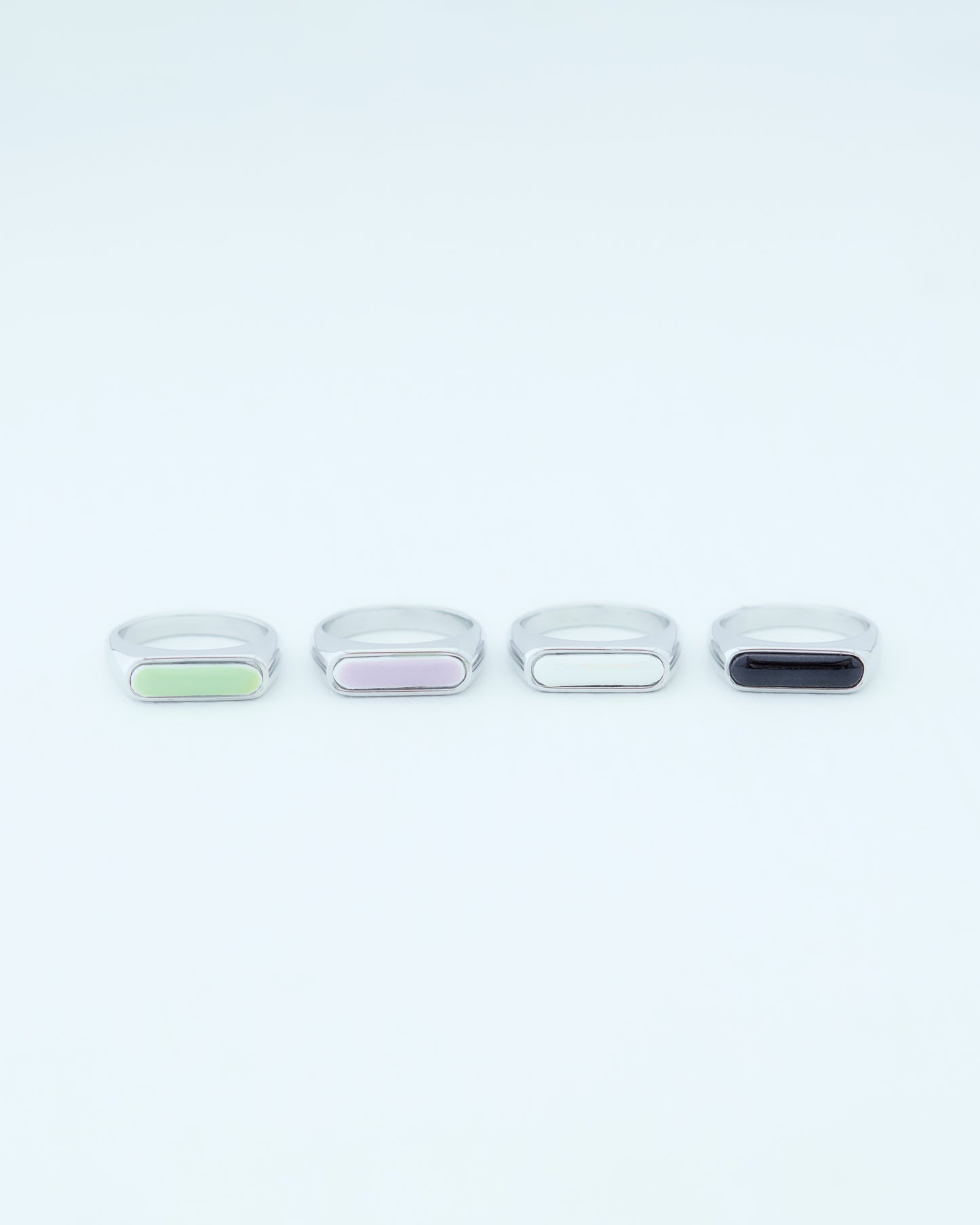 F.RECTANGLE RING | SILVER