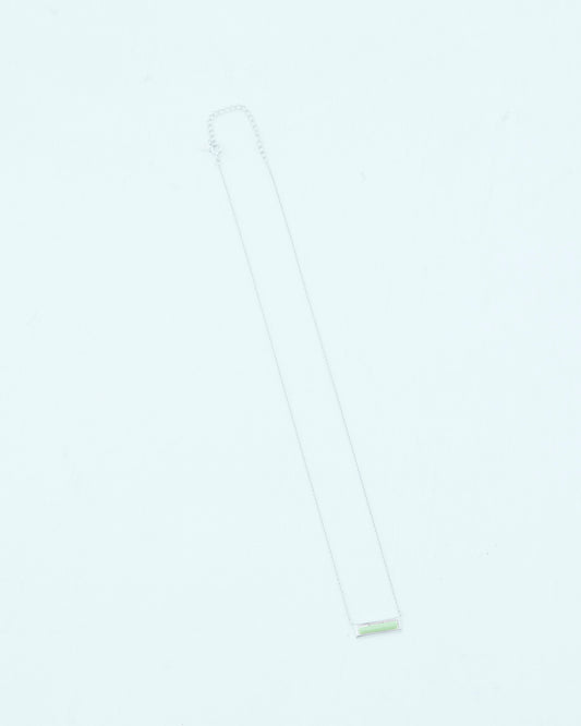 N.RECTANGLE NECKLACE | SILVER