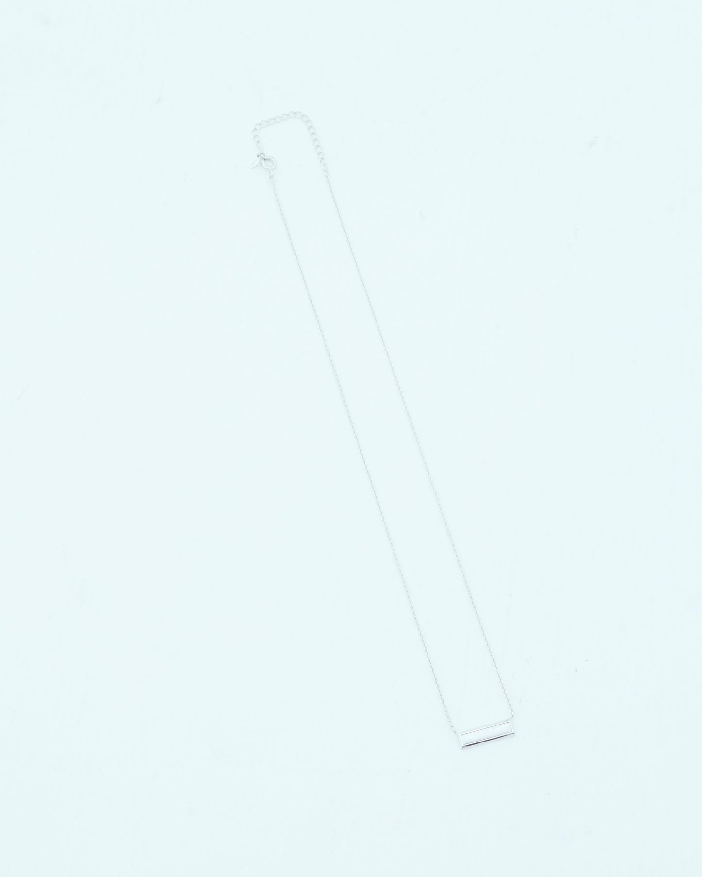 N.RECTANGLE NECKLACE | SILVER