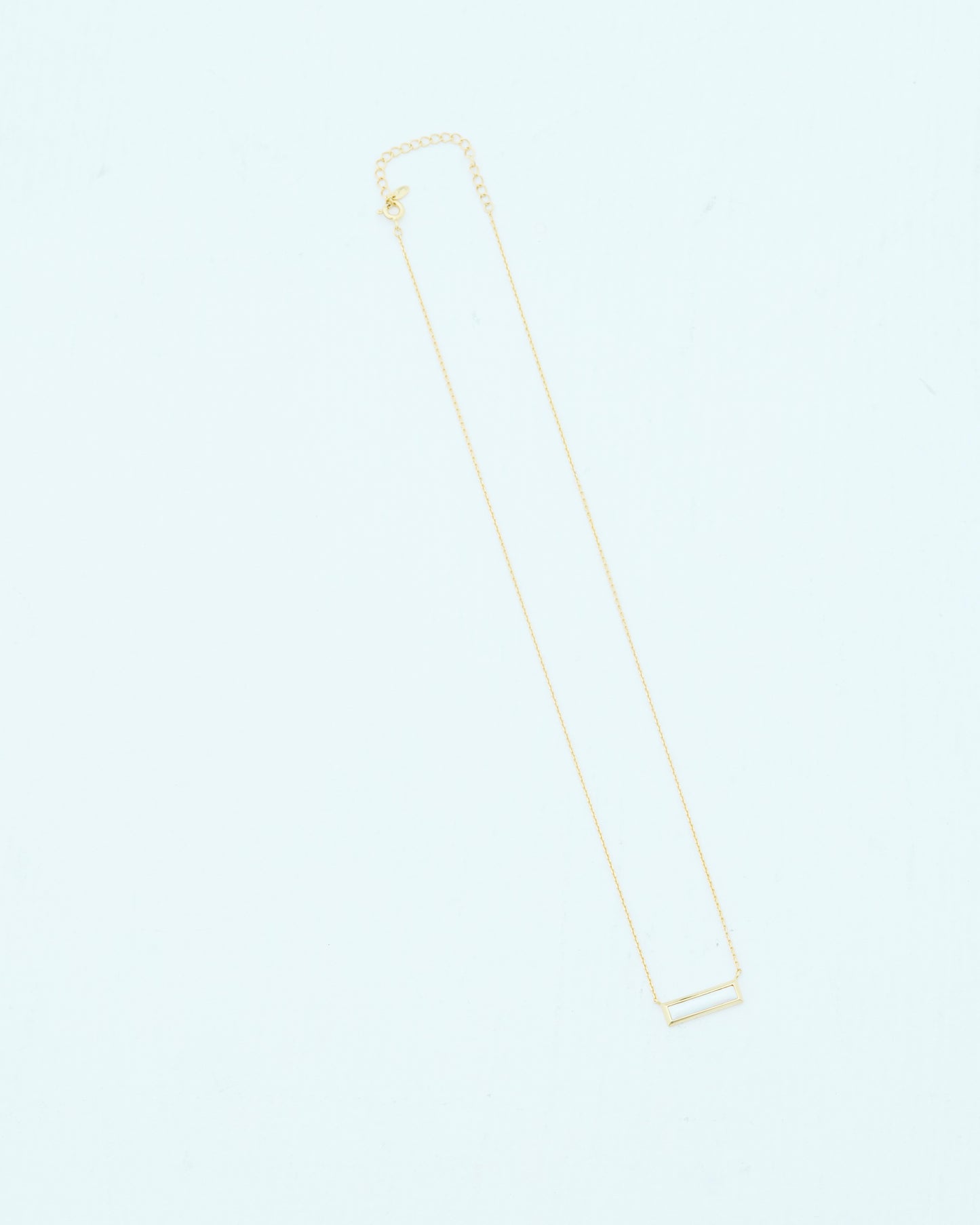 N.RECTANGLE NECKLACE | GOLD