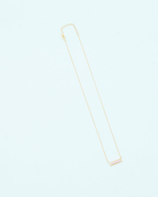 N.RECTANGLE NECKLACE | GOLD