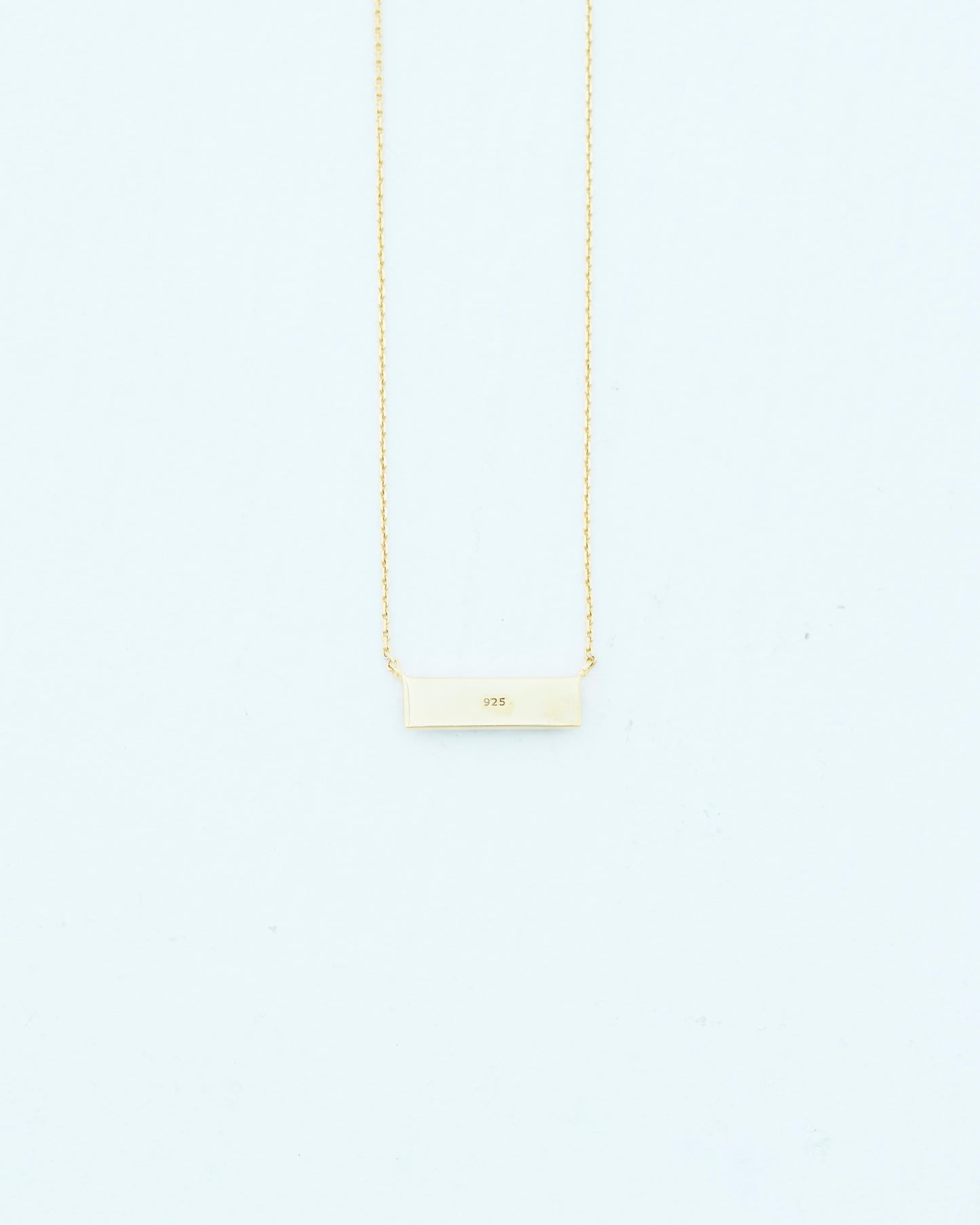 N.RECTANGLE NECKLACE | GOLD
