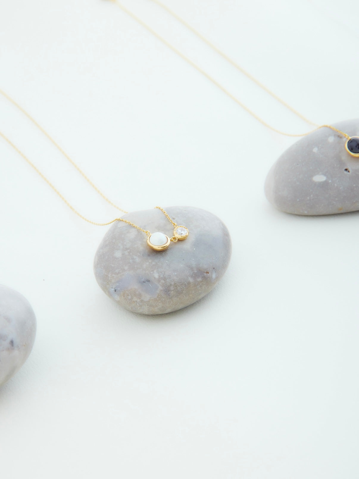 DROP TWIN NECKLACE | GOLD