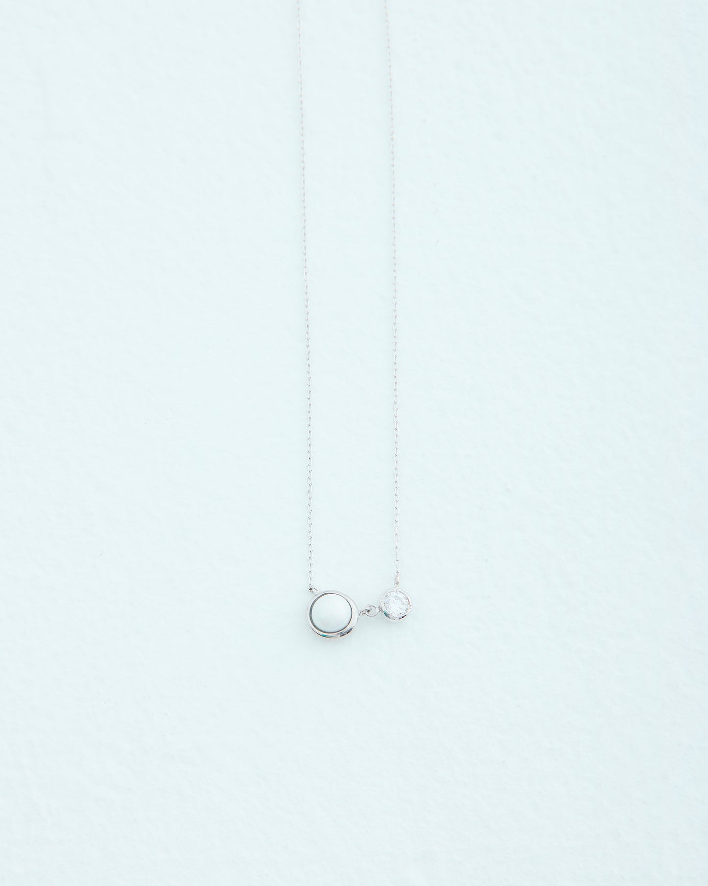 DROP TWIN NECKLACE | SILVER