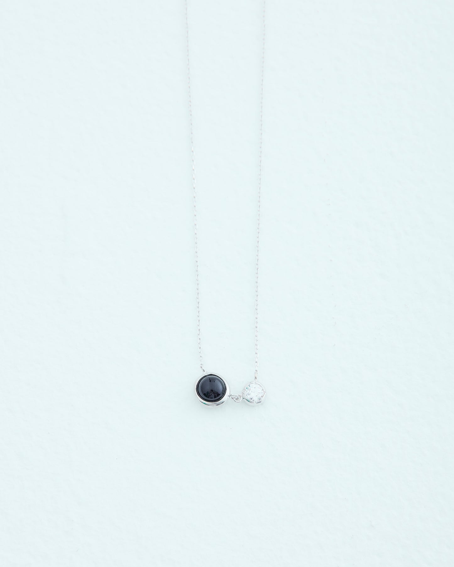 DROP TWIN NECKLACE | SILVER
