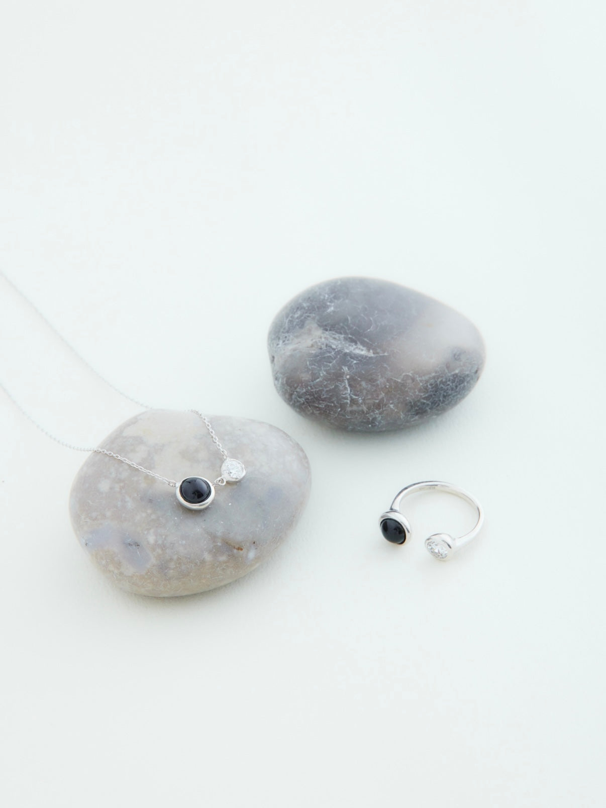 DROP TWIN NECKLACE | SILVER