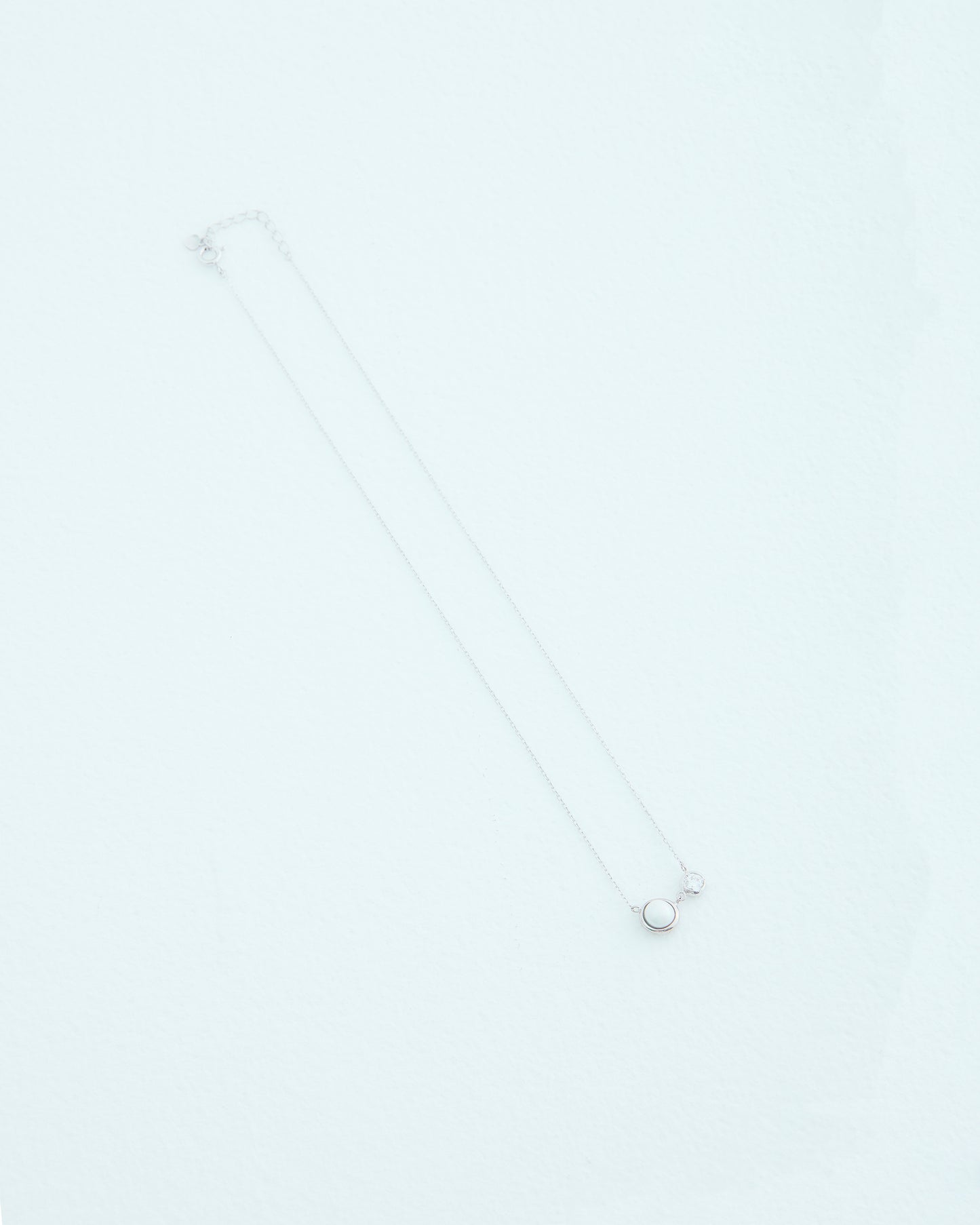 DROP TWIN NECKLACE | SILVER